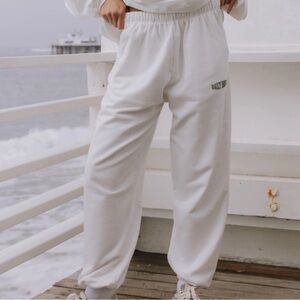 Daily drills white joggers